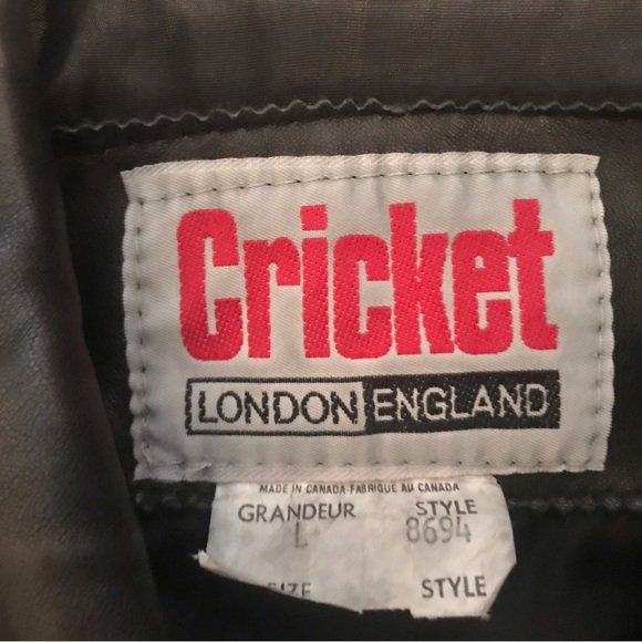 Cricket London England Leather Jacket - Picture 3 of 4
